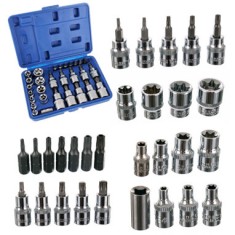 Trusa 29 piese chei tubulare torx si capete biti torx JC1533 foto