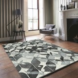 Covor Model Dream 18011-190, Marime 80 x 150 cm, Gri, Inaltime Fir 8 mm, Antialergic, Polipropilena, Living, Dormitor, Sufragerie, Birou