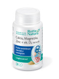 Calciu magneziu zinc + vit. d2 naturala 30cps rotta natura