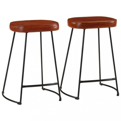 vidaXL Scaune de bar, 2 buc., maro &amp;icirc;nchis, 41x29x62 cm 358925 foto