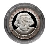 Togo 500 francs 2000,Einstein ,proof, argint