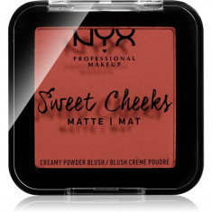 NYX Professional Makeup Sweet Cheeks Blush Matte blush culoare SUMMER BREEZE 5 g