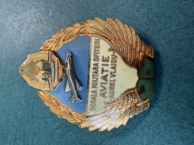 Insigna Scoala militara ofiteri aviatie Aurel Vlaicu foto