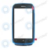 Capacul frontal al Nokia Lumia 610 albastru (cian)