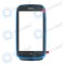 Capacul frontal al Nokia Lumia 610 albastru (cian)