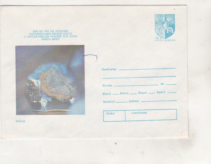 bnk ip 2000 ani atestare minerit Barza-Brad - Stibina - necirculat - 1979
