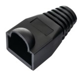Cumpara ieftin Set 10 bucati manson de protectie pentru mufe internet, RJ 45, negru