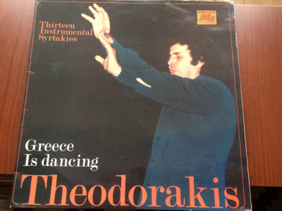 Greece Is Dancing Mikis Theodorakis thirteen instrumental syrtakies disc vinyl foto
