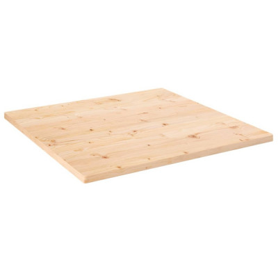 vidaXL Blat de masă, 80x80x2,5 cm, lemn masiv de pin, pătrat foto