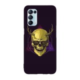 Husa compatibila cu Oppo Find X2 Pro model Hipster skull art, Silicon, TPU, Viceversa, Transparent, Carcasa