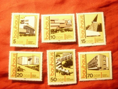 Serie DDR 1980 Arhitectura , 6 valori foto