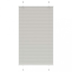 vidaXL Jaluzea plisată gri deschis 75x100cm Lățime țesătură 74,4 cm 4015325