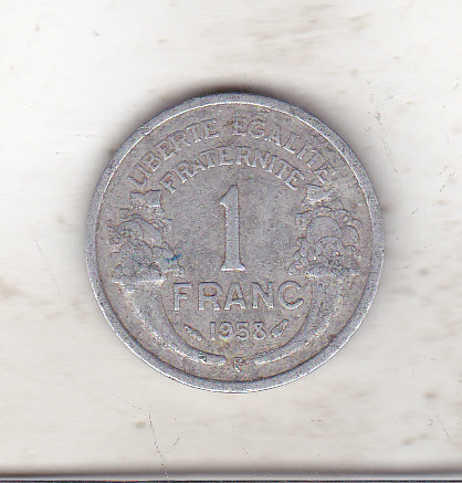 bnk mnd Franta 1 franc 1958 B