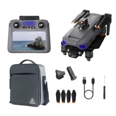 Dronescu Aerovex &ndash; Drona profesionala cu camera 360 pe gimbal 3 axe, 45min zbor, ecran 5.5 inch, GPS si raza 10km