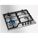 Plita incorporabila Electrolux KGS64362XX, Gaz, 4 arzatoare, Wok, inox