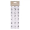 Autocolante Litere Alfabet, 96 Buc, 1.5cm, Majuscule/Minuscule, Albe, Stickere Decorative Perete, Mobila, Laptop