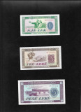 Set Albania 1 + 3 + 5 leka leke lek unc, Europa