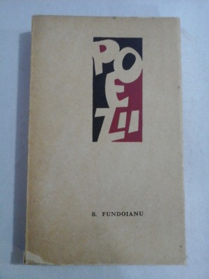 POEZII - B. FUNDOIANU foto
