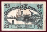Germania notgeld 25 pfennig 1920 Harburg **