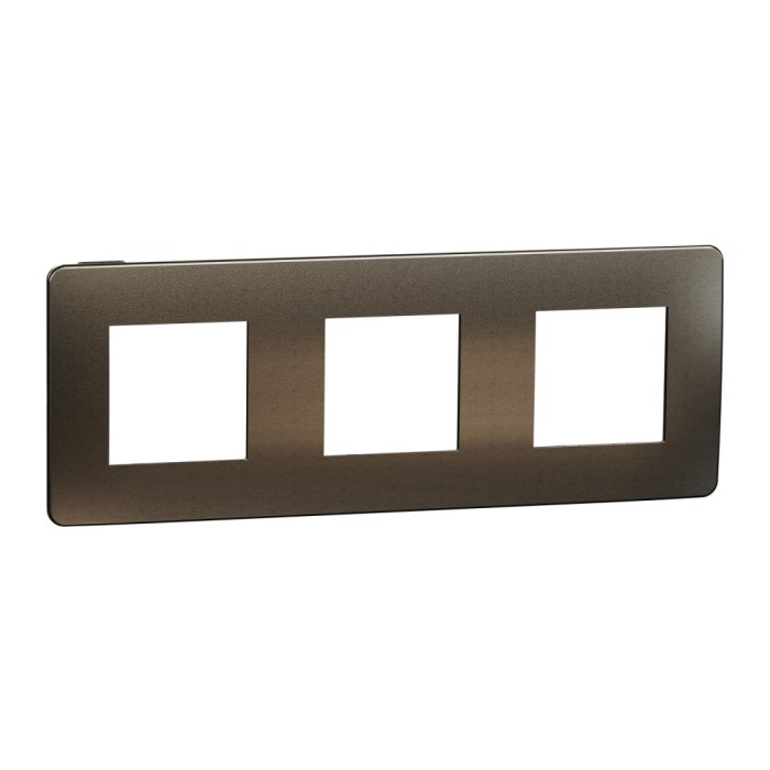 Rama Ornament 3P metal Schneider Unica Studio grafit negru NU280653M