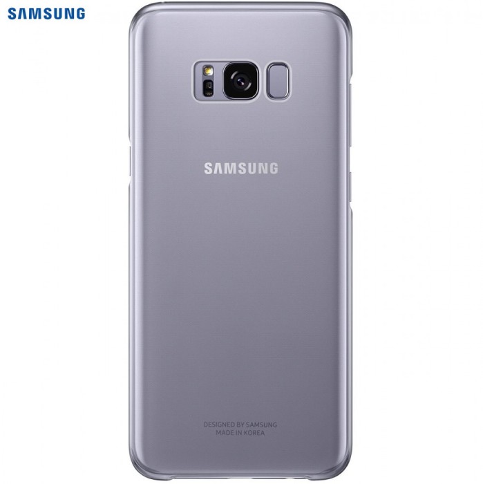 Husa de protectie Samsung Clear Cover pentru Galaxy S8 Plus, Violet