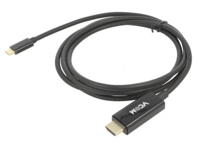 Adaptor USB 3.1 HDMI USB C Aurit 1.8m Negru PVC foto