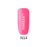 Makear Gel colorat pentru unghii &ndash; Neon light pink &ndash; N14, 8ml