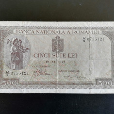 BANCNOTA- 500 LEI 1940 - ROMANIA
