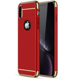 Husa pentru Apple iPhone X, GloMax 3in1 PerfectFit, Rosu