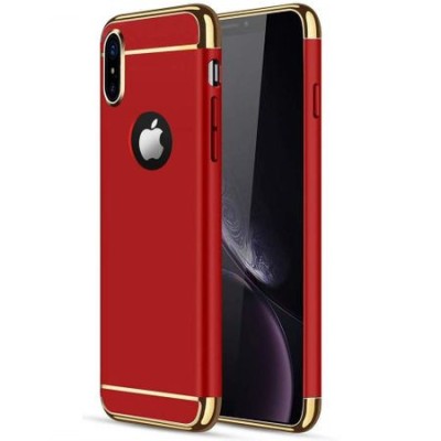 Husa pentru Apple iPhone X, GloMax 3in1 PerfectFit, Rosu foto