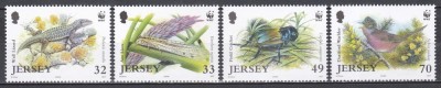 Jersey 2004 - WWF - Animale pe cale de dispariție, MNH foto