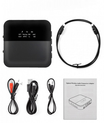 Receiver Bluetooth 5.0 Audio transmitter receiver CSR8675 aptX HD LL Low Latency foto