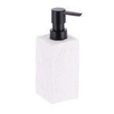 Dispenser Săpun Polirășină Design Piatră 260 Ml &ndash; Alb