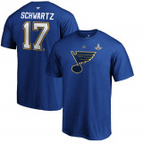 St. Louis Blues tricou de bărbați Jaden Schwartz 2019 Stanley Cup Champions Authentic Stack Name &amp;amp; Number - L