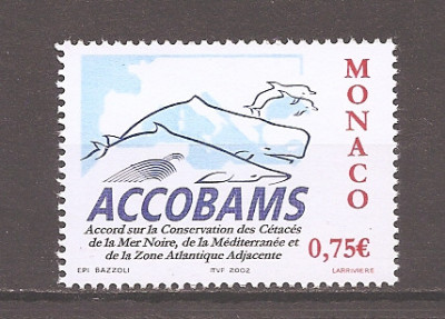 Monaco 2002 - Conservarea cetaceelor, MNH foto