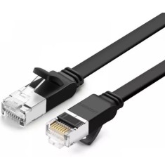 PATCH CORD UTP Ugreen Cat6, &amp;quot;NW101&amp;quot; fire din cupru, flat, viteza maxima 1 Gbps, 0.5m, negru &amp;quot;50183&amp;quot; (timbru verde 0.08 lei) - 6957
