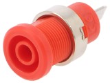 Conector banană 4mm roșie 1kV