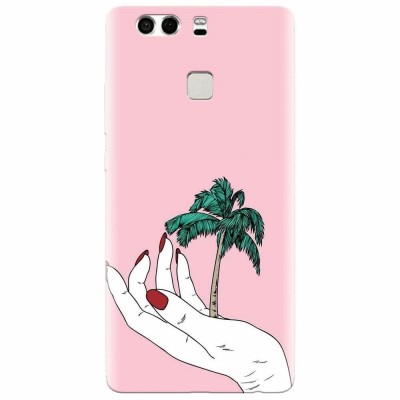 Husa silicon pentru Huawei P9 Plus, Palm Tree foto