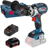Bosch GSB 18V-110 C + GBA + GAL 1880 CV - Masina de gaurit si insurubat cu percutie 110 Nm valiza speciala + Set acumulator si incarcator Li-Ion 18 V