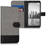 Husa pentru Google Pixel 2 XL, Textil, Gri, 43355.22, Kwmobile