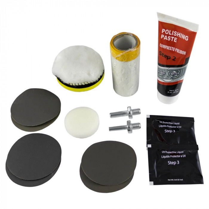 Kit Polish Faruri JBM Headlight Restoration Set