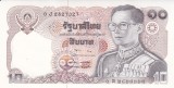 Bancnota Thailanda 10 Baht (1980) - P87 UNC