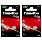 Set 4 baterii alcaline tip AG4/LR66, 1.5V, 20mAh
