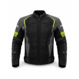 Geacă Moto de Vară PES Grand Air 2.0 cu Protecții CE Level 2 | Membrană Impermeabilă 3 &icirc;n 1 | Certificare AA, Verde