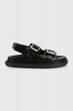 Cumpara ieftin Alohas sandale de piele Harper femei, culoarea negru, cu platforma, S00275.25