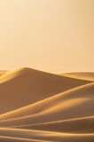 Tablou Canvas, "Dunele aurii sub soare arid", Aur, Valuri, Nisip, Serenitate, Imensitate, Calm, Dune, Lumină, 26 x 39 cm, CMCLASS