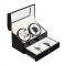 Klarstein Geneva, dispozitiv pentru intors ceasuri, 4 ceasuri, 4 moduri, negru