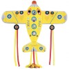 Zmeu Avion Uriaș Djeco Maxi Plane, 122cm, +5 ani, Jucărie V&acirc;nt, Ușor de Asamblat, Fir 40m, Băiat/Fată