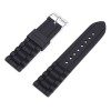Curea De Silicon Neagra Waterproof 18mm 20mm 22mm WZ726, Time Veranda
