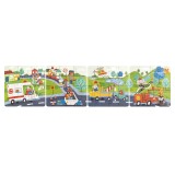 Puzzle pentru copii Vehicule de salvare (4 in 1) si joc storytelling, Hape